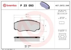 �������. ���� ���. Brembo P23093 P23093 ����