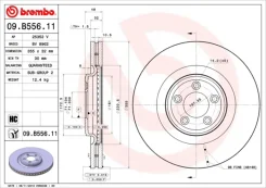 ���� ����. ���. ����. [355x32] 5 ���. Brembo 09. B556.11 09B55611 ����