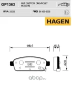 ������� ����. ���. Premium brake pads Hagen Sangsin GP1363 GP1363 ����
