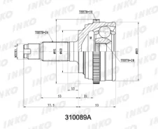 ���� ������� 26/28 ABS 50 | ����� ����/��� | INKO 310089A 310089A ����