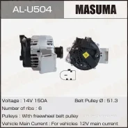 ��������� FORD / JTDA, JTDB, JQDA (14V/150A) Masuma ALU504 ALU504 ����
