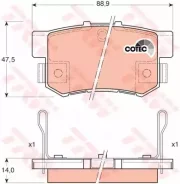 ������� ����. ���. Honda Civic VI 1,4-2,0Type-R 2/01-, Prelude 2,0/2,2 10/96-, Accord V-VII 2.0/2.2/2.3/3.0 1/90- TRW GDB3175 GDB3175 ����