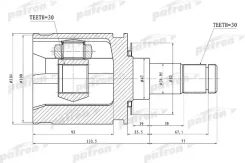 ���� ���������� 30x47x30 Toyota LAND Cruiser 100 HDJ101/UZJ100 98-07 Patron PCV1448 PCV1448 ����