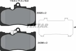 ������� ��������� �������� ������ Lexus: GS 05- Textar 2032501 2032501 ����