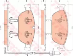 ������� ��������� �������� ������ AUDI: A8 (4H_) 09 - TRW GDB1883 GDB1883 ����