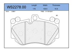 ������� ��������� �������� (�������) Porsche Cayenne 3.2/4.5 V8 02 Jeenice WS227800, �������� WS227800 ����