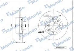 ���� ��������� ������ ��� 279*9 9*72 Mercedes 2�� Mando MBC030004 MBC030004 ����