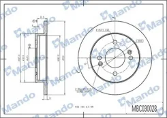 ���� ��������� ������ ��� 258*10*41 3 KIA 2�� Mando MBC030029 MBC030029 ����