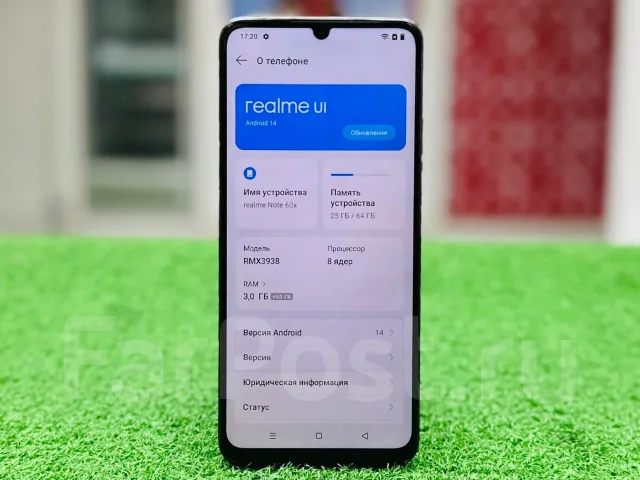 Realme Note 60x. �/�, 64 ��, ������, 3G, 4G LTE ����