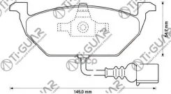 ��������� ������� �������� /�������� �������� 4�� /TI-GUAR ��� AUDI A3 1999-2003, Skoda Octavia 1999-2010, Volkswagen NEW Beetle 2002-2010; 1J0698151D...