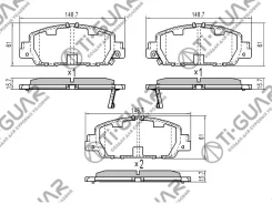 ��������� ������� �������� /�������� �������� 4�� /Tiguar ��� Honda Accord 2013, Vezel RU#, Stepwgn RP# 2015; TG28005 TG28005C BP28005 AN789WK AN789WK...