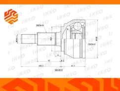 ���� �������� INKO 301033 ��������, �����/������ 301033 ����