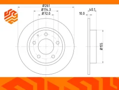 ���� ��������� Nisshinbo ND5006K ������ (������), �����/������ ND5006K ����