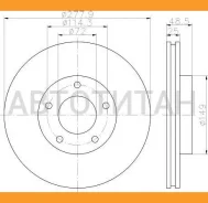 ���� ��������� Mazda 3/5 1.4/1.6 �����. ����. 1 �� (min 2 ��) d=278mmPRO � ��������� PRO 24012501651, 24012202471, 425165, 54303PRO, 54303, 186872, 09...