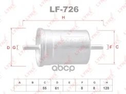 ������ ��������� Hyundai Santa Fe I 2.4 01-06 LYNXauto ���. LF726 LF726 ����