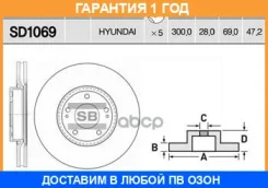 ���� ��������� SD1069 Sangsin Brake / SD1069 �������� 12 ��� SD1069 ����
