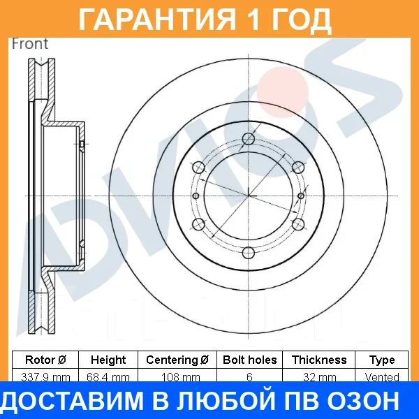 ���� ��������� ���. Advics / A6F159B �������� 12 ��� A6F159B ����