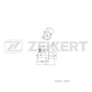 ������� Hyundai H-1 00- Starex 97- Kia K2500 03- Mitsubishi Pajero II III 90- L200 III 96- Zekkert AN1078 - AN1078 ����