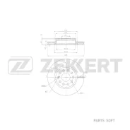 ���� ��������� �������� Jetta VS5 19- VS7 19- VA7 24- Zekkert BS6850 - BS6850 ����