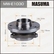 ��������� ���� ������. Volvo S60 I 2001-2009, Volvo S80 I 1999-2006, Volvo V70 II 2000-2008, Volvo V70 XC/ XC70 I 2001-2007 MWE1030 ����