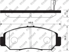 ��������� ������� /�������� �������� 4�� /������������ /TI-GUAR ��� Honda Odyssey RB1, RB2; Accord CL7/8/9 PN8465 TG-613 TG-613C 06450S0KJ01 Tiguar TG...