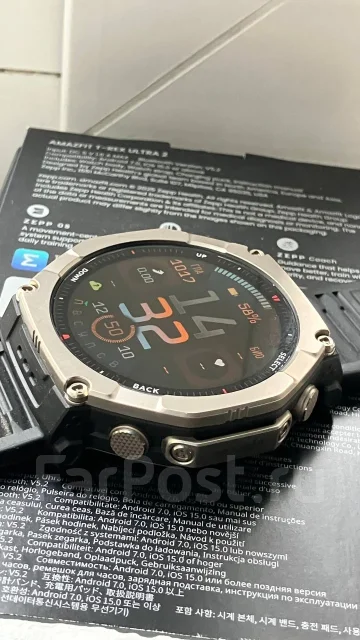Amazfit T-Rex Ultra 2. GPS, IP67, IP68 ����