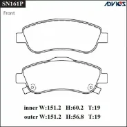 ������� ��������� �������� Advics ��������, �������� �� ��� (4 ��), ���. SN161P SN161P ����
