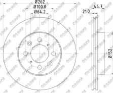 ���� ��������� /�������� /TI-GUAR ��� Honda Fit Airwave 2005-2010, Insight 2009-2014, Integra 2001-2006; 262/12��; TG-45251SK7J00; (BG2759 RN1089 ST45...