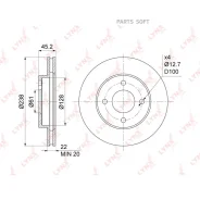 ���� ��������� ������������� (237,5x22) | ����� | Lynxauto BN1114 BN1114 ����