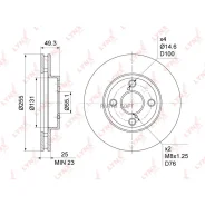 ���� ��������� ������������� (255x25) | ����� | Lynxauto BN1161 BN1161 ����