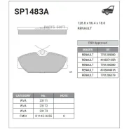 ������� �������� ��������! Renault Laguna 1.9DCi/Megane 1.8i/1.9DCi 99-02 SP1483A Sangsin Brake SP1483A SP1483A ����