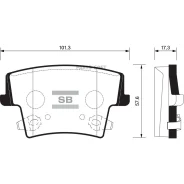 ������� ��������� Chrysler 300C 04- ����. Sangsin Brake SP1508 SP1508 ����