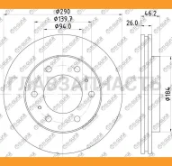 ���� ��������� /�������� /TI-GUAR ��� Mitsubishi Pajero III 1999- IV 2006-99-2006; 290/26�; TG-MR407116 MR407289 ZB403101 RN1188V [TGMR407116] TGMR407...