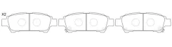 ��������� ������� /������ ������ /����� SB Nagamochi ��� Toyota Estima Ipsum 1999- ACM2# BP21449 (TG-639 PN1449) 1446628030 0446628030 SB Nagamochi BP...