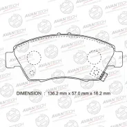 ������� �������� Honda Insight 09-/CR-Z 10-/Fit GE6-GE9 07-/Jazz 08-12/Civic EG# 91- (������ AV299) AV587 ����