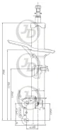 ������ ������������ �������� ������ /334261/ Toyota Harrier _U10, _U15 97-, Lexus RX300 97- JD JAS0043 JAS0043 ����