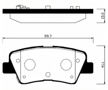 ������� ��������� ������ Hyundai I40 VF 2011-2015, Tucson I JM 2004-2010, Elantra IV HD 2006-2011, Elantra V MD / GD 2010-2013, I10 BA 2013-2016 HSB H...