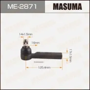 ���������� ������� ���� Masuma Toyota Hiace / LH10#, LH11#, LH12#, LH140, RZH10#, RZH11# 89-95 Masuma ������� ME-2871 | �������� �� ��, ������, 5 ����...