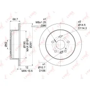 ���� ��������� ��������������� (291x12) | ��� | Lynxauto BN1147 BN1147 ����