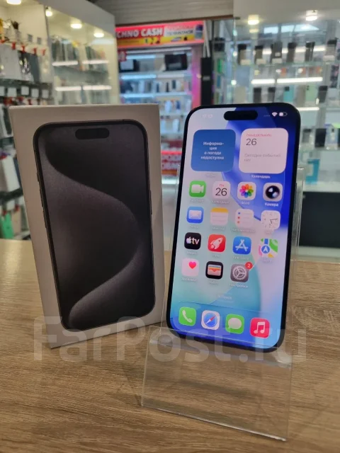 Apple iPhone 15 Pro. �/�, 256 ��, ������, 3G, 4G LTE, NFC, eSIM, ������� �������, ������������ ������� ����