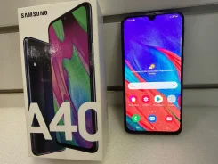 Samsung Galaxy A40. �/�, 64 ��, 3G, 4G LTE, Dual-SIM, ����������, ���������, NFC ����