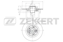���� ����. ����. Renault Kangoo 08- (��� ���������� ��� ABS) Zekkert ���. bs-6483 BS6483 ����