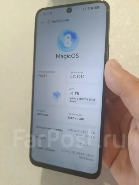 Honor X7b. �/�, 256 ��, ������, 3G, 4G LTE, Dual-SIM, NFC, ������� ������� ����