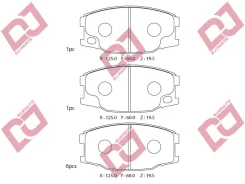 ������� ��������� �������� /A-476K, D6091, PF-3407(8 �� ��������)/Djparts-BP1060 BP1060 ����