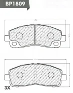 ������� ��������� �������� /AN-682K; �PF-3515; �D6118; �GDB7245/Djparts-BP1809 BP1809 ����