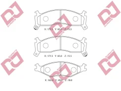������� ��������� �������� ��������/D11178M; �GDB3123/Djparts-BP1507 BP1507 ����