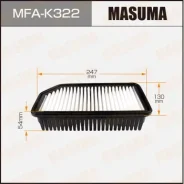 ��������� ������ A9319 Masuma LHD Hyundai/ i20/ V1200, V1400, V1600 08- (1/40) MFA-K322 Masuma MFAK322 ����
