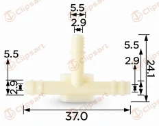 ����������� ������ 3673945 ������ �-�������� O. D=5.5MM �������: PL-6700 3673945 ����