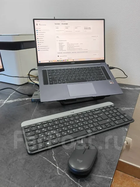 Huawei MateBook D 16 HVY-WAP9. 16.1", 3����, ��� 16 ��, ���� 512���, WiFi: 1, Bluetooth: 1, ����������� �� 8��. ����