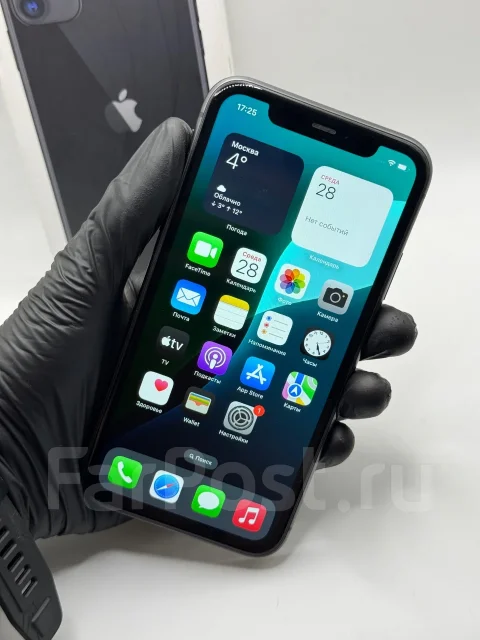 Apple iPhone 11. �/�, 128 ��, ������, 3G, 4G LTE, 5G, ����������, NFC, ������� �������, ������������ ������� ����